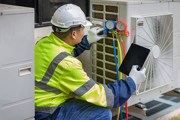 Professional Emergency Hvac Repair technician working in Grove City, PA